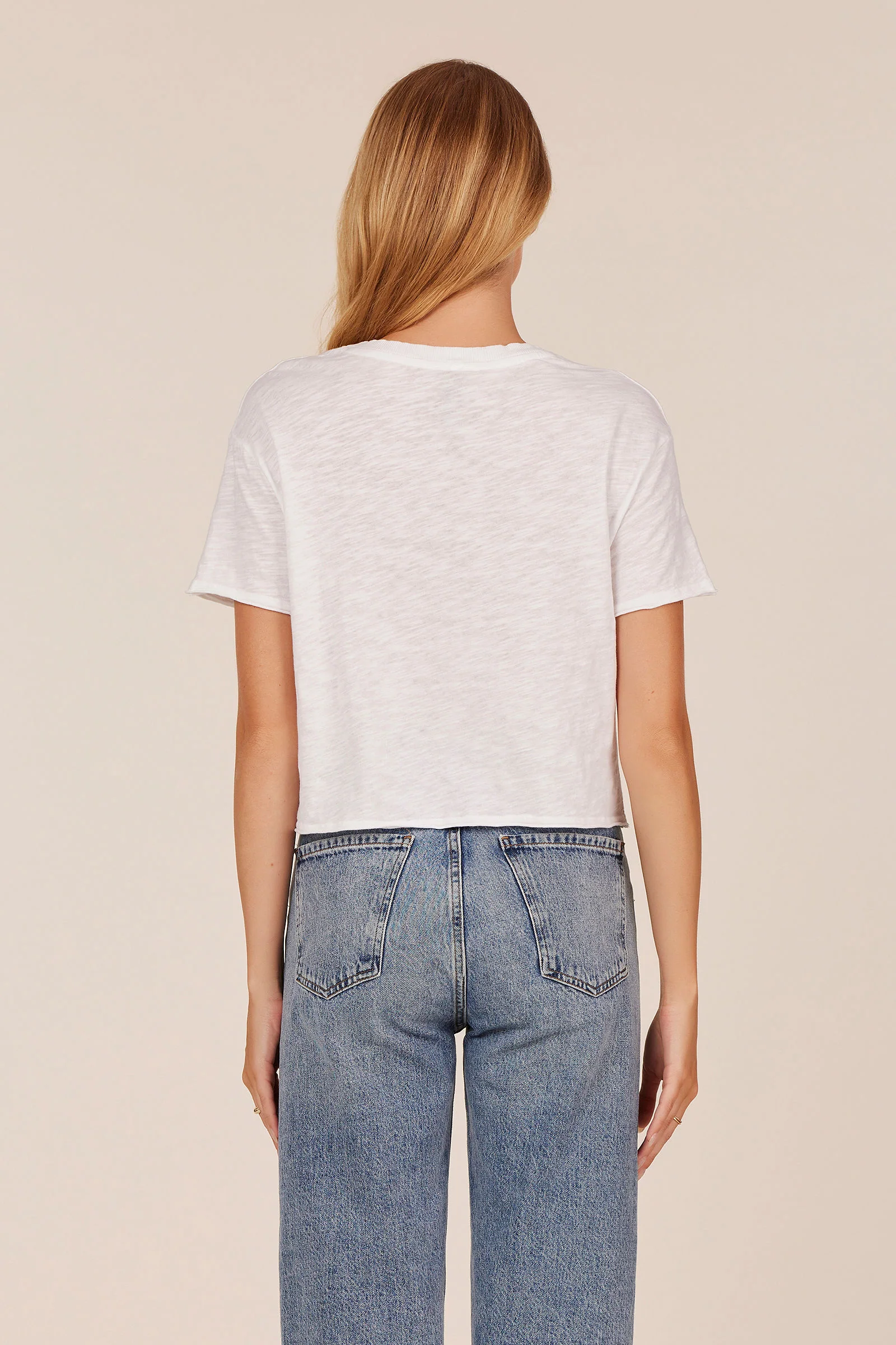 RAW EDGE CROPPED TEE - Image 4