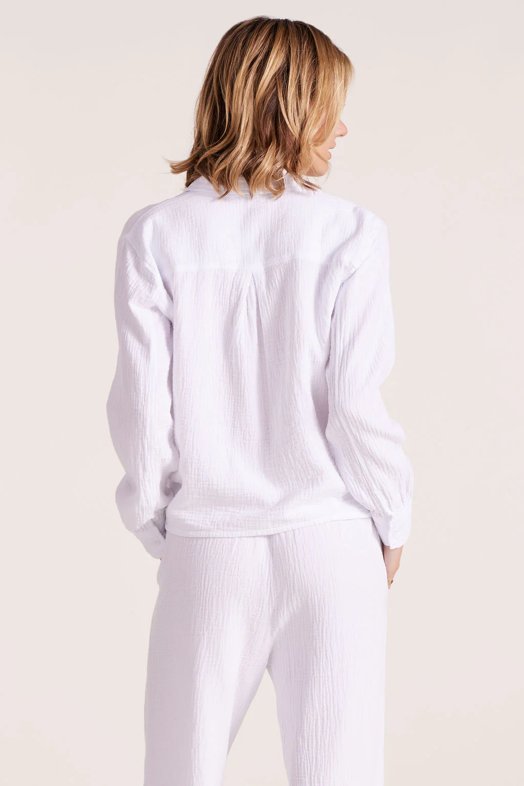 CROPPED COLLARED BUTTON DOWN - Image 3