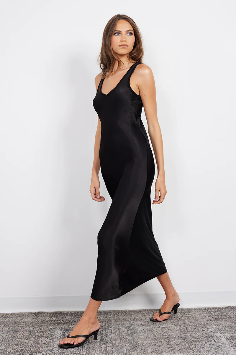 DOUBLE V CUT SLIP DRESS - Image 3