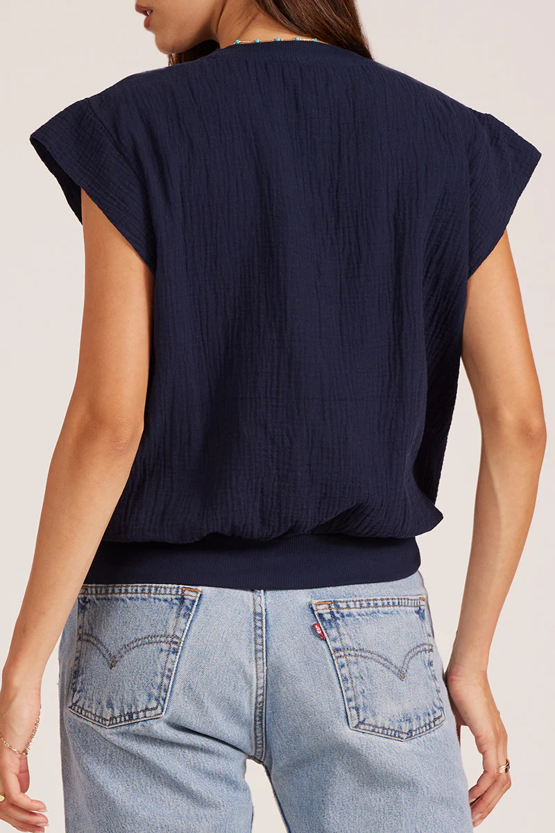 GWEN SPLIT NECK TEE - Image 2