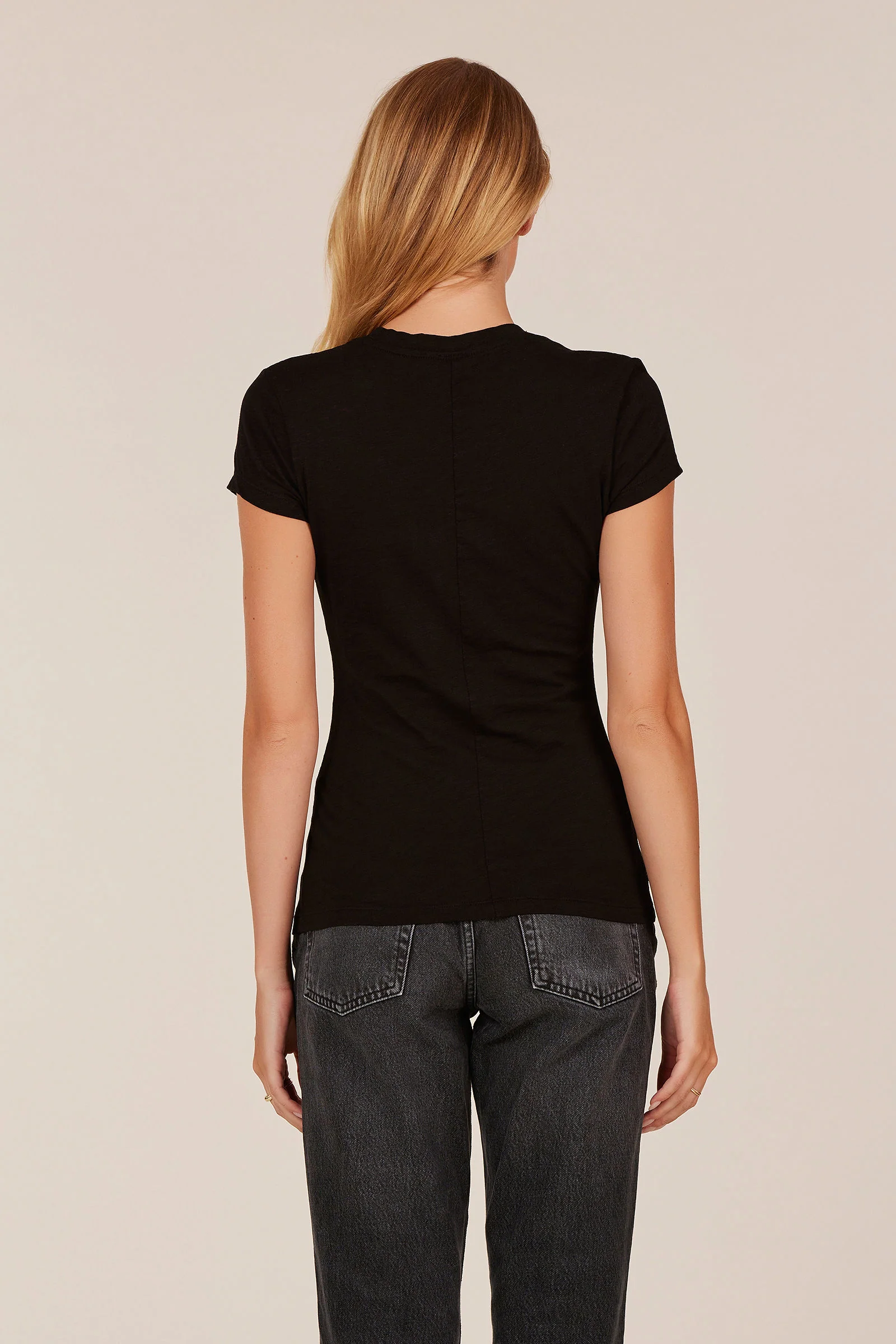 LONG LINE CREW NECK TEE - Image 3