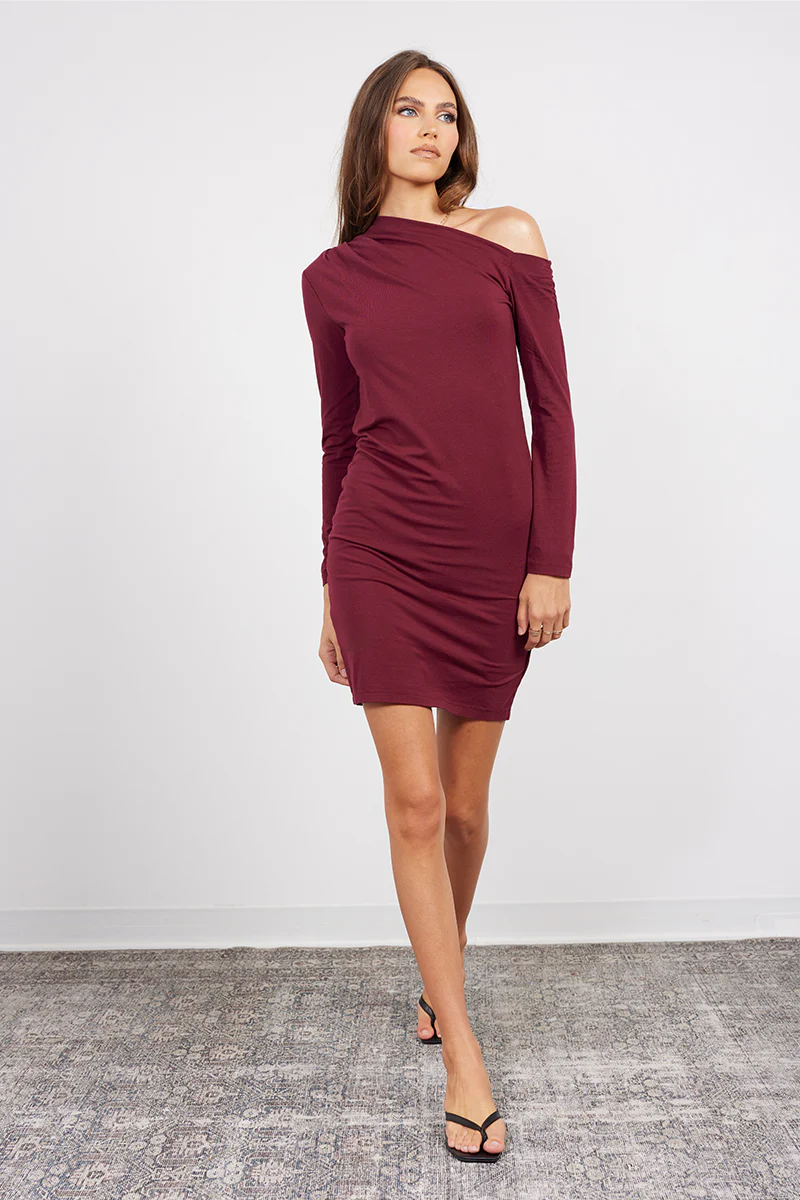 ONE SHOULDER LONG SLEEVE DRESS - Image 4