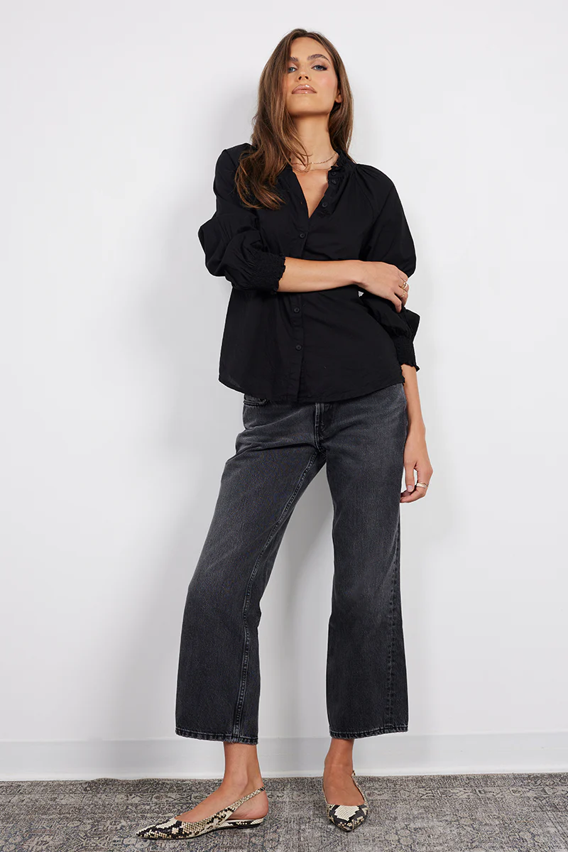 RAGLAN BUTTON-UP SMOCK SLEEVE - Image 2