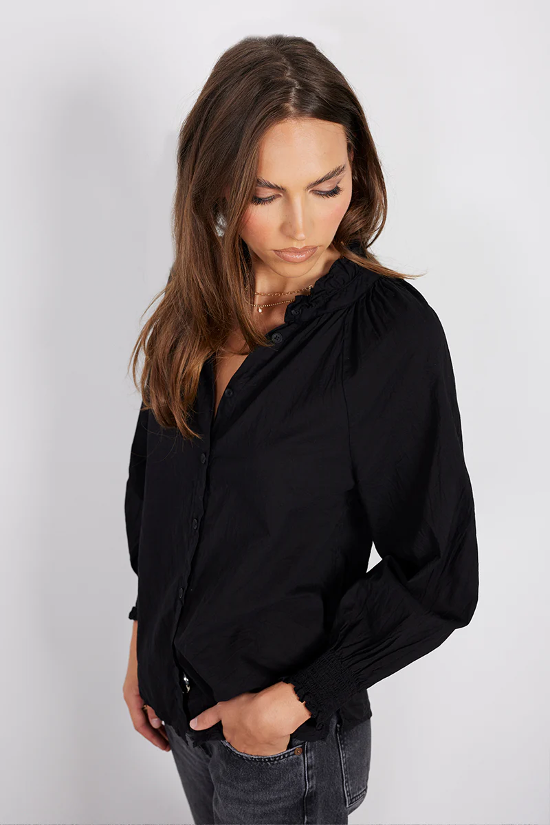 RAGLAN BUTTON-UP SMOCK SLEEVE - Image 3