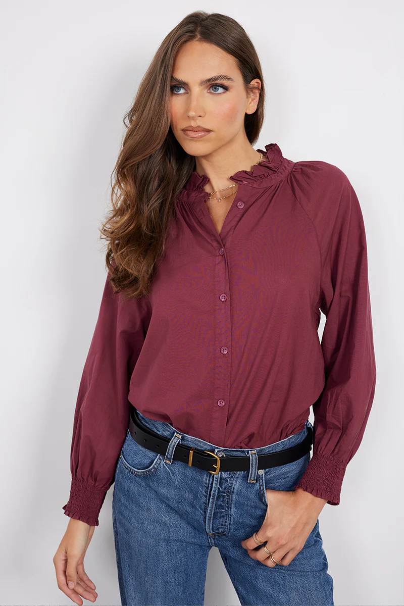 RAGLAN BUTTON-UP SMOCK SLEEVE - Image 2