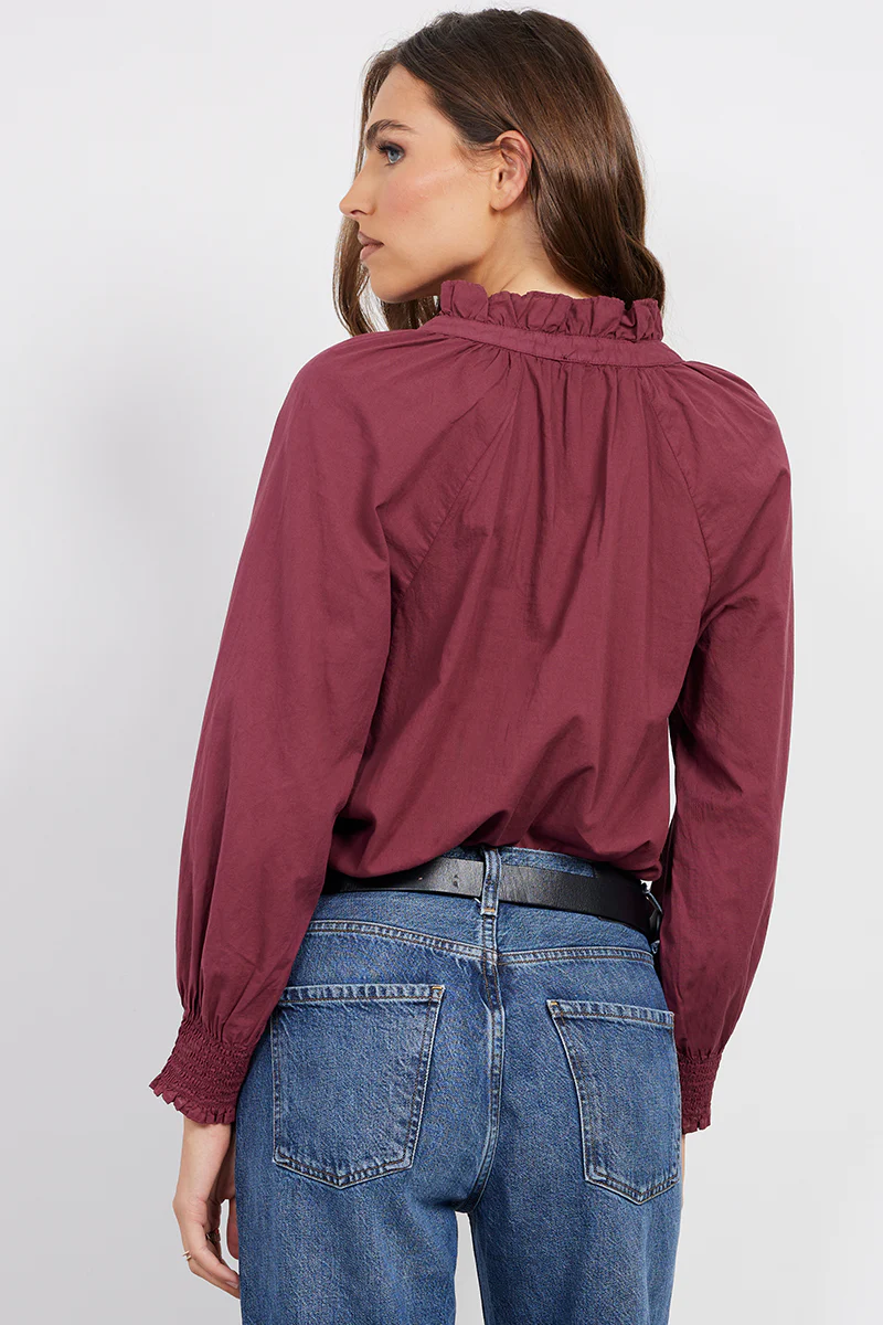 RAGLAN BUTTON-UP SMOCK SLEEVE - Image 3