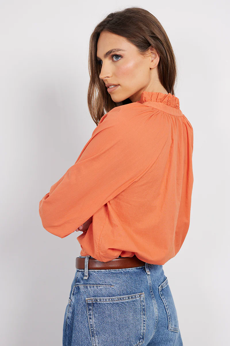 RAGLAN BUTTON-UP SMOCK SLEEVE - Image 3