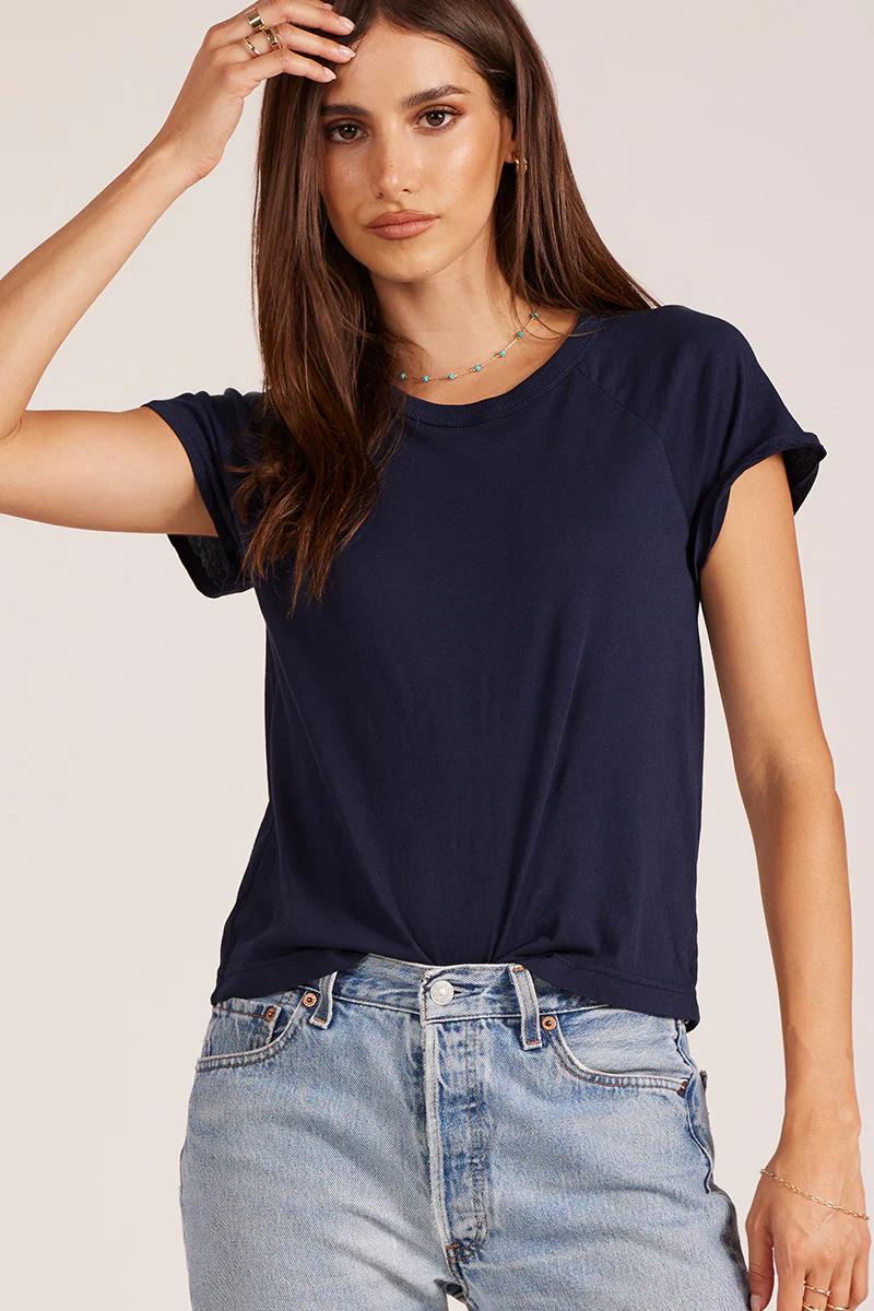 RAGLAN CAP SLEEVE TEE