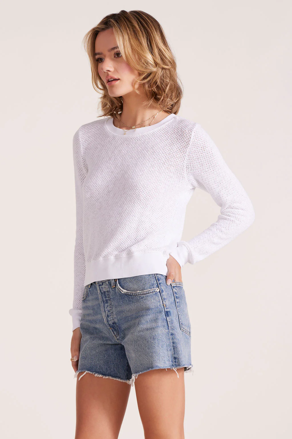 MESH CREW PULLOVER - Image 5