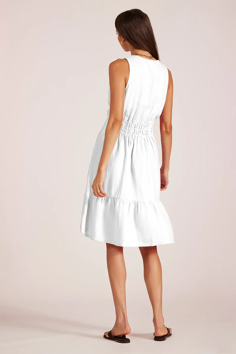SPLIT NECK MIDI DRESS - Image 2