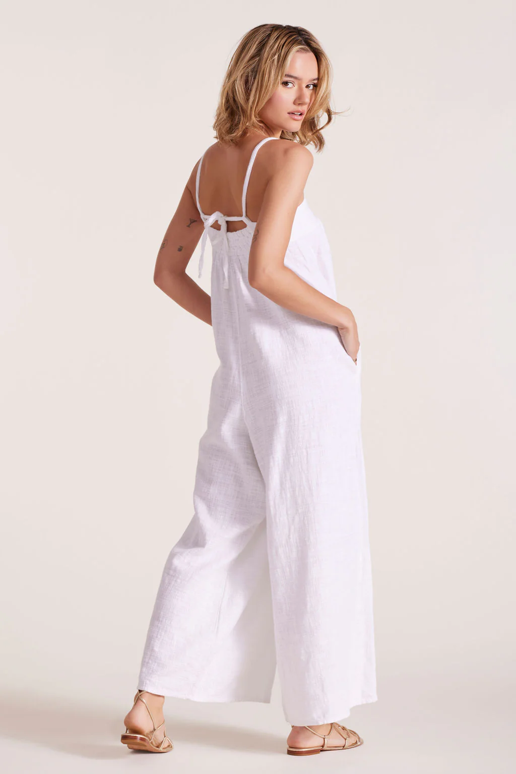SQUARE NECK WIDE LEG JUMPSUIT - Image 3