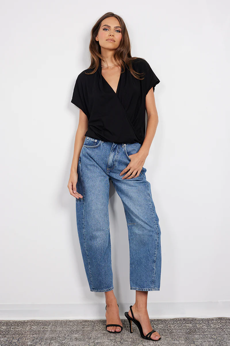 SURPLICE DROP SHOULDER TEE - Image 3