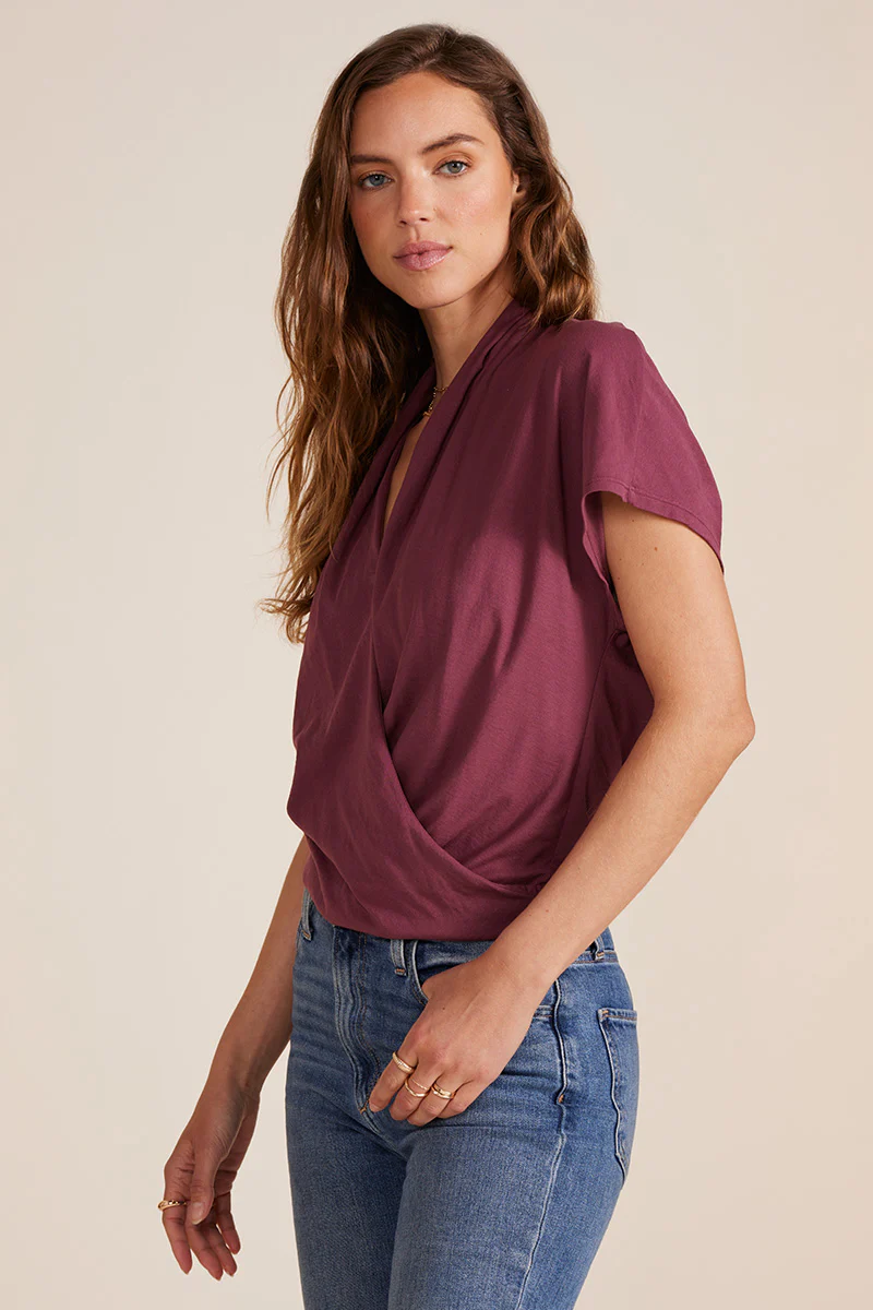 SURPLICE DROP SHOULDER TEE - Image 3